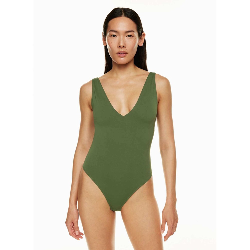 Aritzia Babaton Contour & Abercrombie Soft AF Bodysuit Bundle XS Green Black